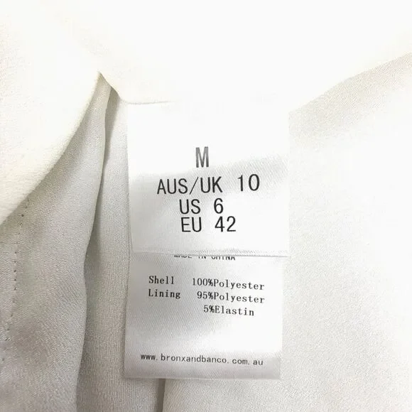 NWT Bronx and Banco Della Blanc Mesh Illusion Sequin Embellished Mini Dress US 6 - Picture 9 of 11